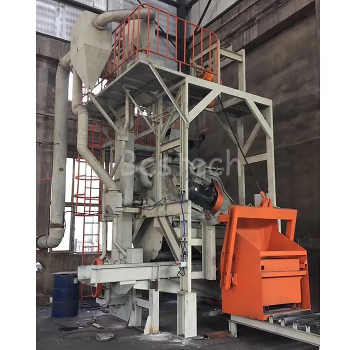 Inclined Drum Shot Blasting Machine