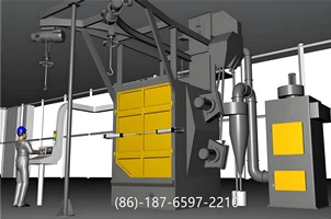 Metoda za produljenje radnog vijeka stroja za pjeskarenje vješalice